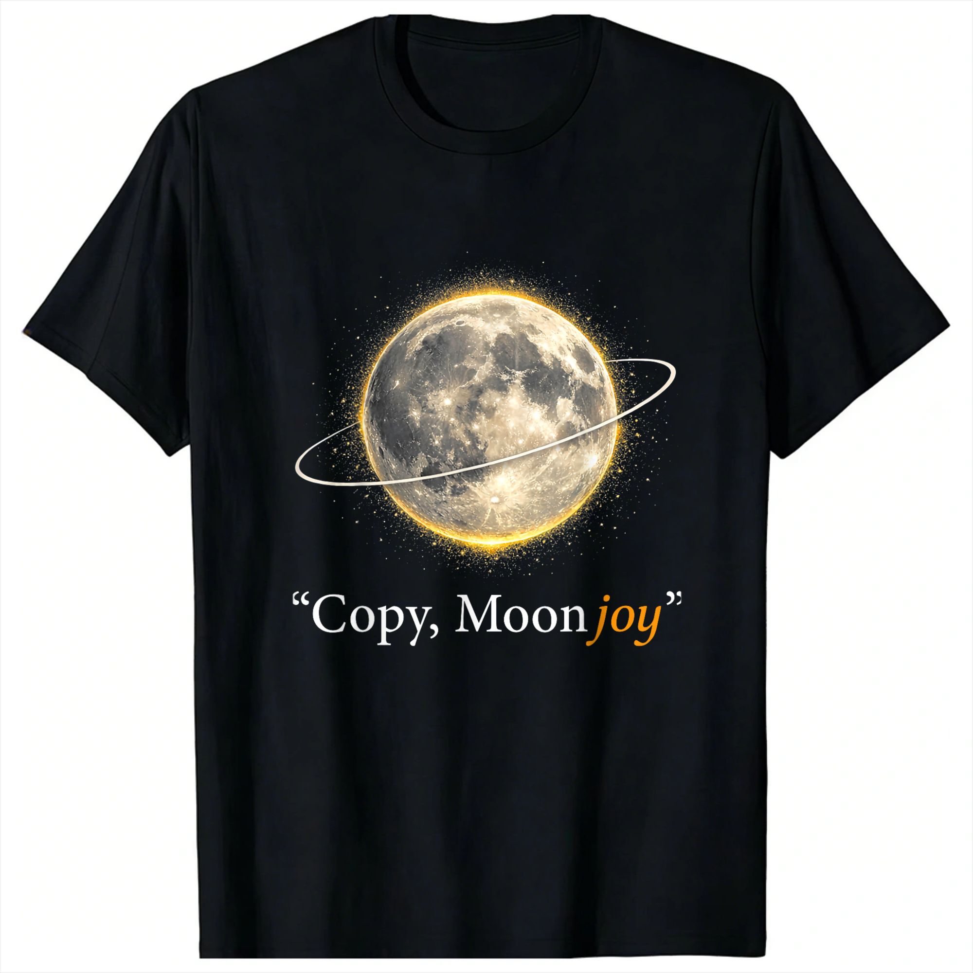 Summer Clothing Quotes - เสื้อยืดลายคำคมอวกาศ Copy Moon Joy Artemis II