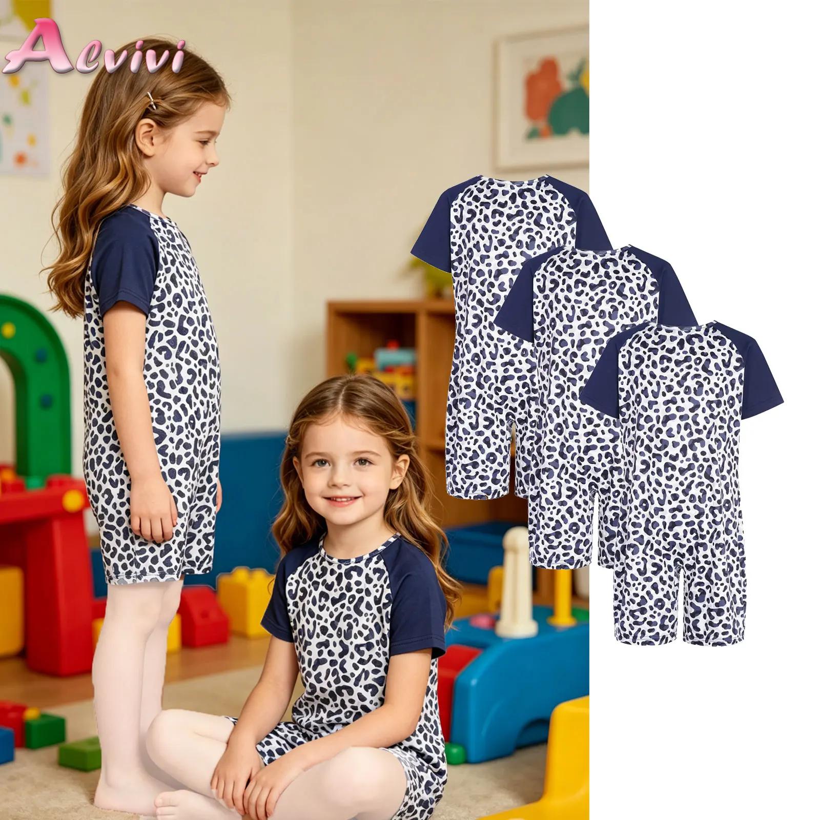 Summer Clothing Needs - ชุดจั๊มสูทเด็ก 3 ชิ้น สำหรับเด็กชายและเด็กหญิงที่มีความต้องการพิเศษ ชุดพิมพ์ลายแขนสั้น ป้องกันการหลุดลอก