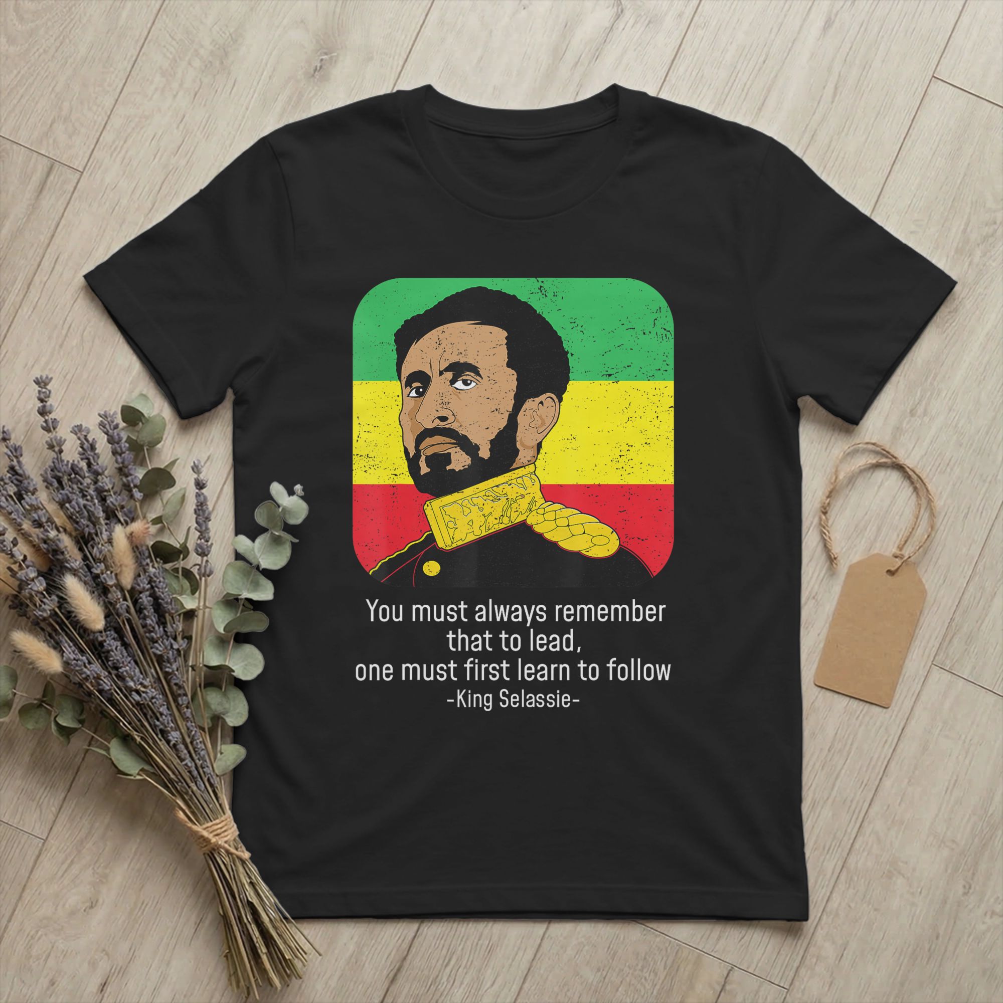 Summer Clothing Quotes - เสื้อยืดผู้ชายลายคำคมดังของพระเจ้าฮายล์ เซลาซี ที่ 1 รุ่นวินเทจ แขนสั้น