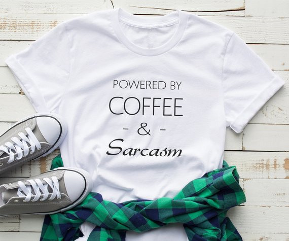 Summer Clothing Quotes - SugarbabyกาแฟและSarcasmเสื้อTshirtคําพูดกราฟิกTeesสําหรับสตรีตลกเสื้อTumblrเสื้อผ้ากาแฟTshirt