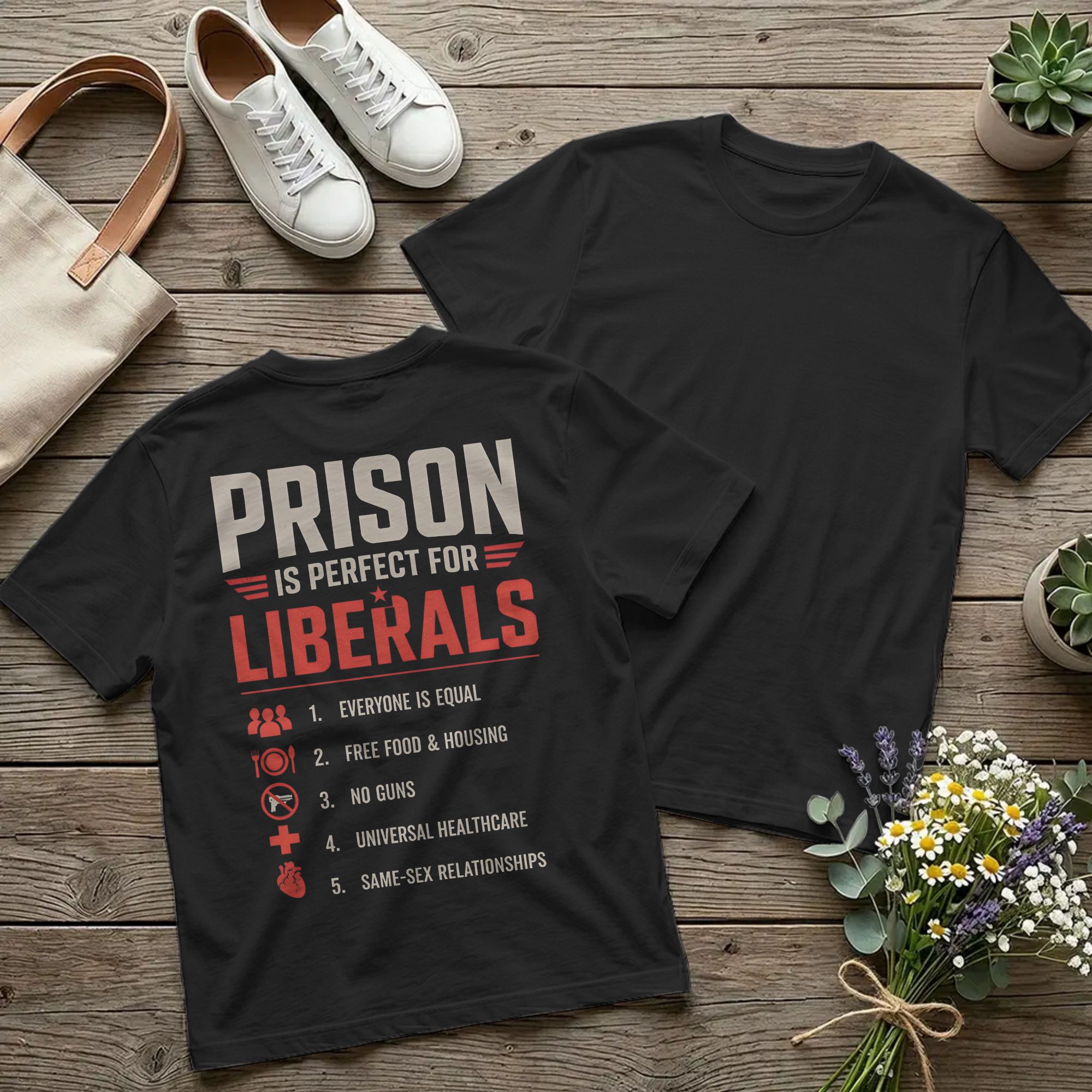 Summer Clothing Quotes - เสื้อยืด Backprint Prison เหมาะสำหรับผู้ชายแนวลีเบอร์เรล พร้อมคำคมตลกๆ สร้างสรรค์