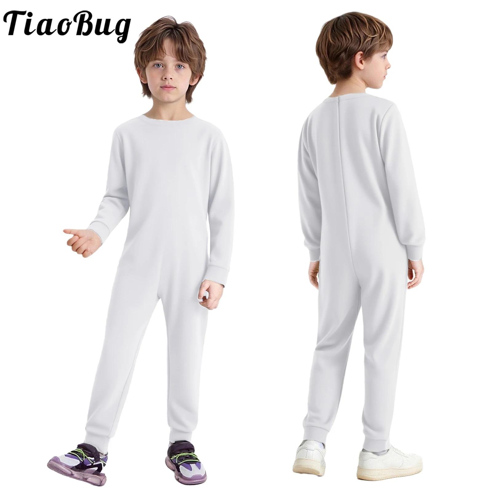 Summer Clothing Needs - ชุดจั๊มสูทเด็กพิเศษสำหรับเด็กที่มีความต้องการพิเศษ สีพื้น แขนยาว ซิปหลัง ผ้าฝ้าย สำหรับออกกำลังกาย