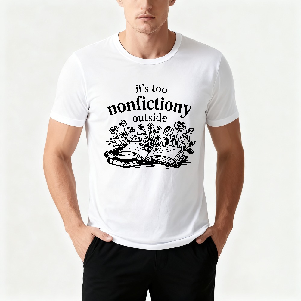 Summer Clothing Quotes - คอทเทจคอร์ เรโทร ควอต ทีเสื้อผู้ชายผู้หญิงลายดอกไม้สมุดภาพร่างเรียบง่ายมีสไตล์ฤดูร้อนแขนสั้นเสื้อยืดเสื้อผ้าผู้ชาย