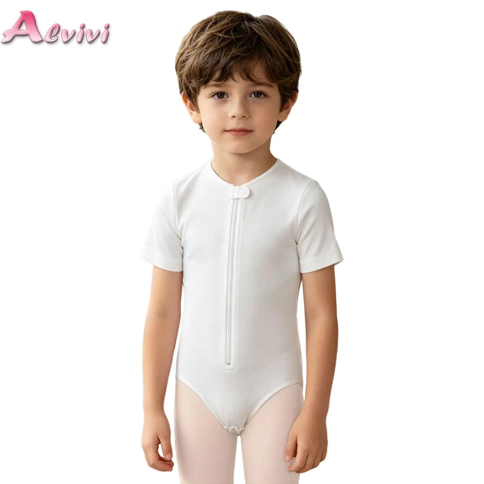 Summer Clothing Needs - ชุดบอดี้สูทสำหรับเด็กผู้ชายและเด็กผู้หญิงที่มีความต้องการพิเศษ แขนสั้น ซิปและกระดุมติดที่เป้า กางเกงรัดรูป ชุดนอน ชุดเล่น