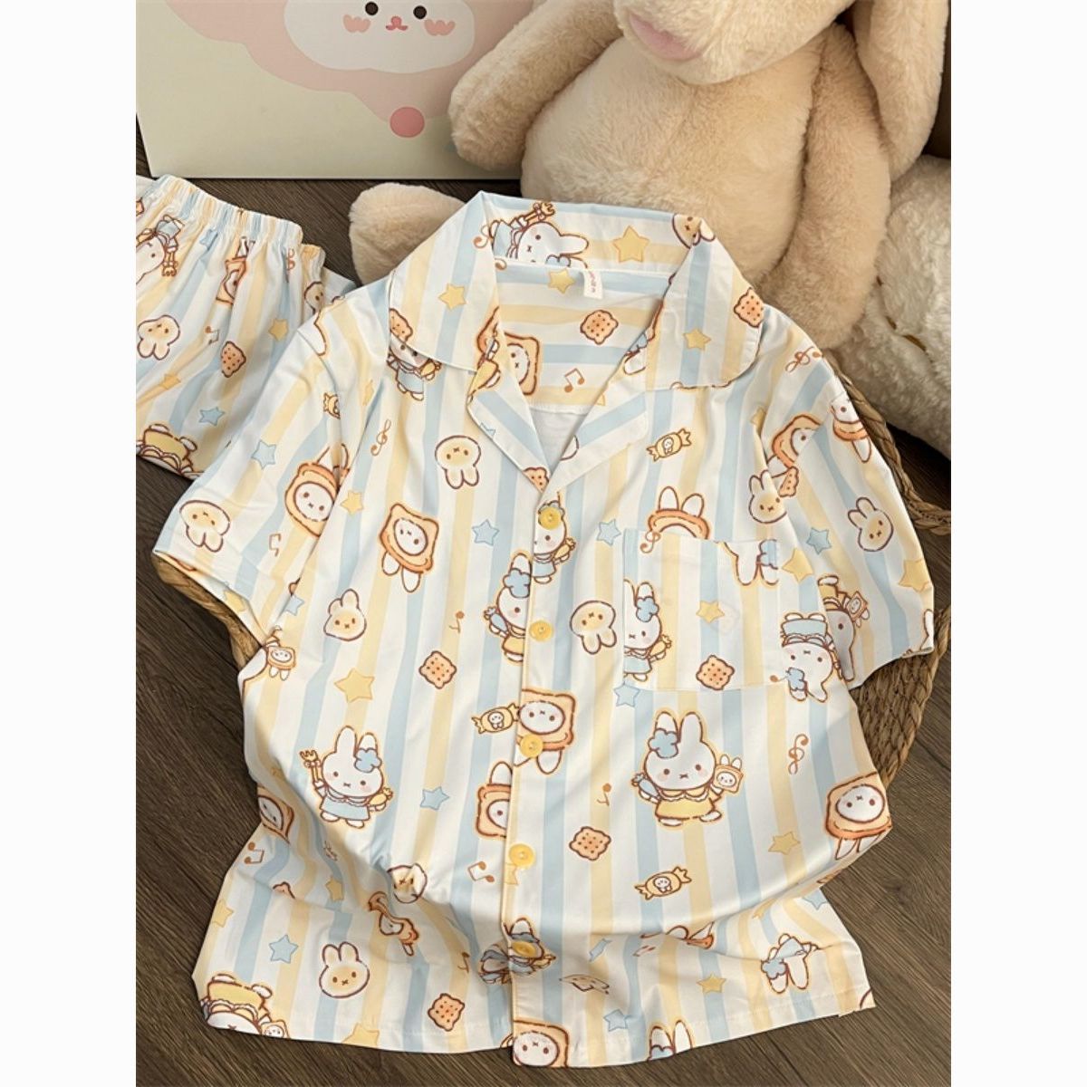 ชุดนอนแขนสั้นลายการ์ตูนมิฟฟี่  - Summer Away Clothing บทวิจารณ์และราคา