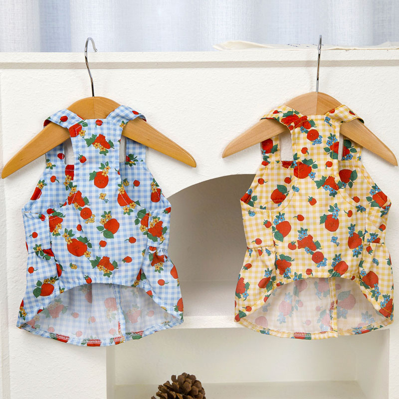 เสื้อผ้าสุนัขแสนน่ารัก ชุดเดรส - Yellow Summer Clothing บทวิจารณ์และราคา