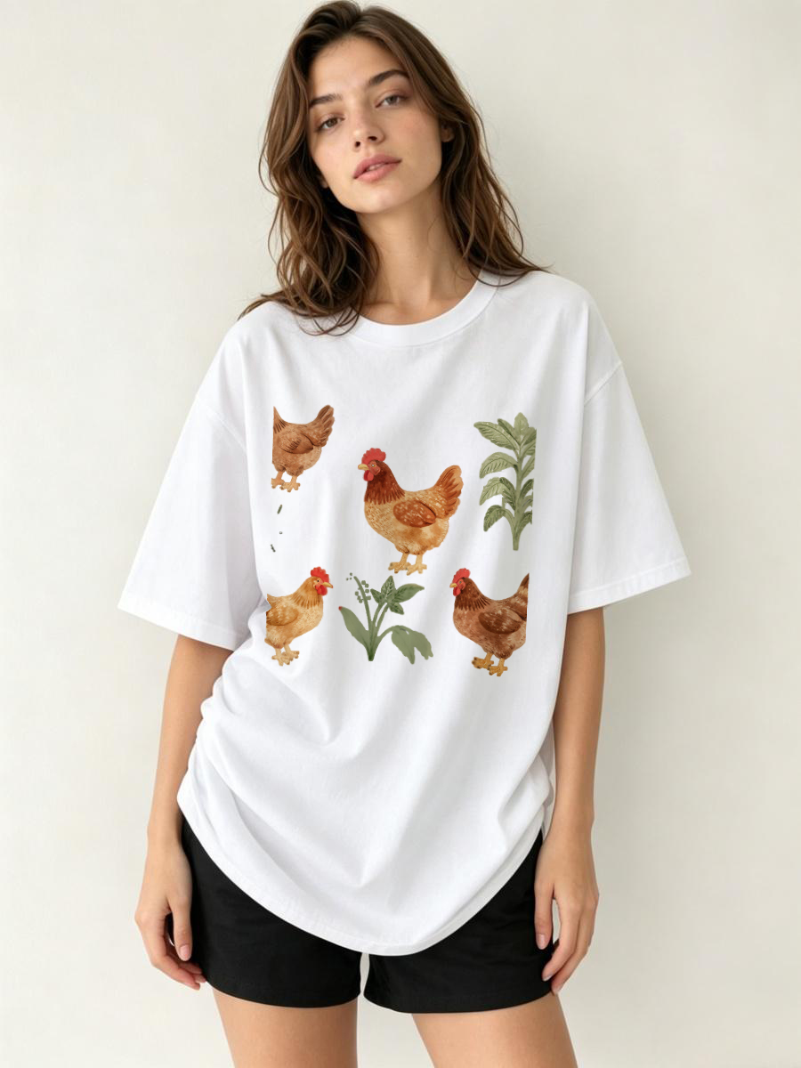 เสื้อยืดลายป่าเขียวขจี ผ้าฝ้าย - Summer Clothing Guide บทวิจารณ์และราคา