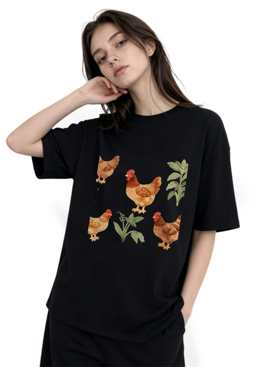 เสื้อยืดลายป่าเขียวขจี ผ้าฝ้าย - Summer Clothing Guide บทวิจารณ์และราคา