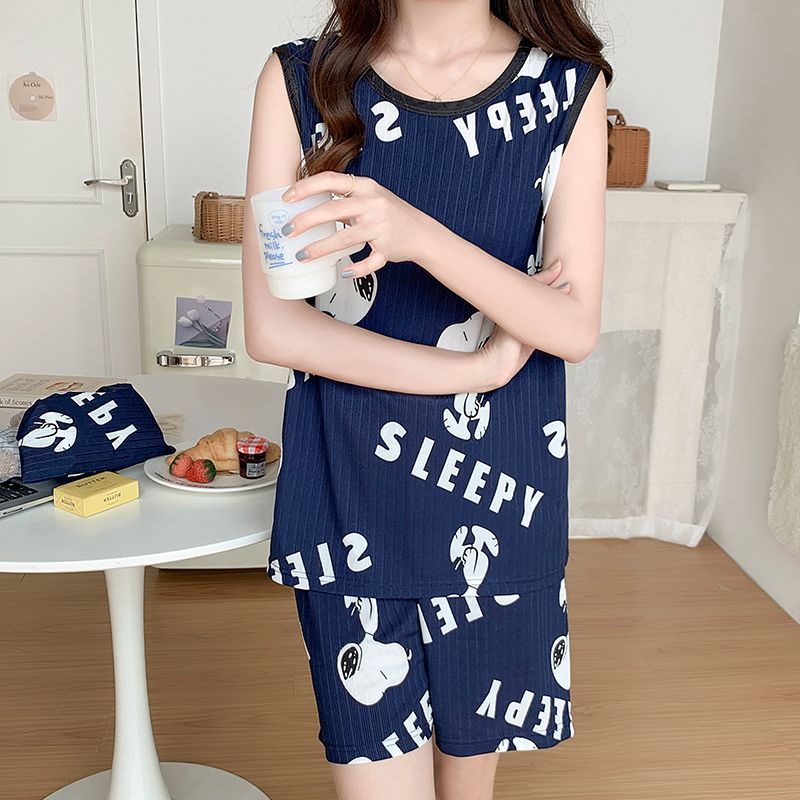 ชุดนอนขาสั้นลายการ์ตูนสนูปปี้  - Summer Away Clothing บทวิจารณ์และราคา