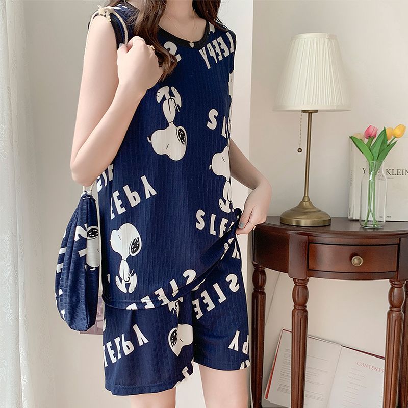 ชุดนอนขาสั้นลายการ์ตูนสนูปปี้  - Summer Away Clothing บทวิจารณ์และราคา