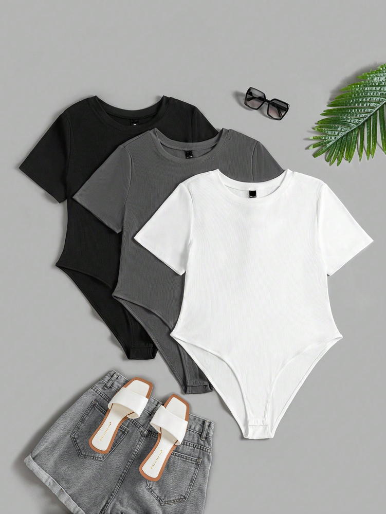 จั๊มสูทแขนสั้นคอกลมผู้หญิงขนาด - Summer Upf Clothing บทวิจารณ์และราคา
