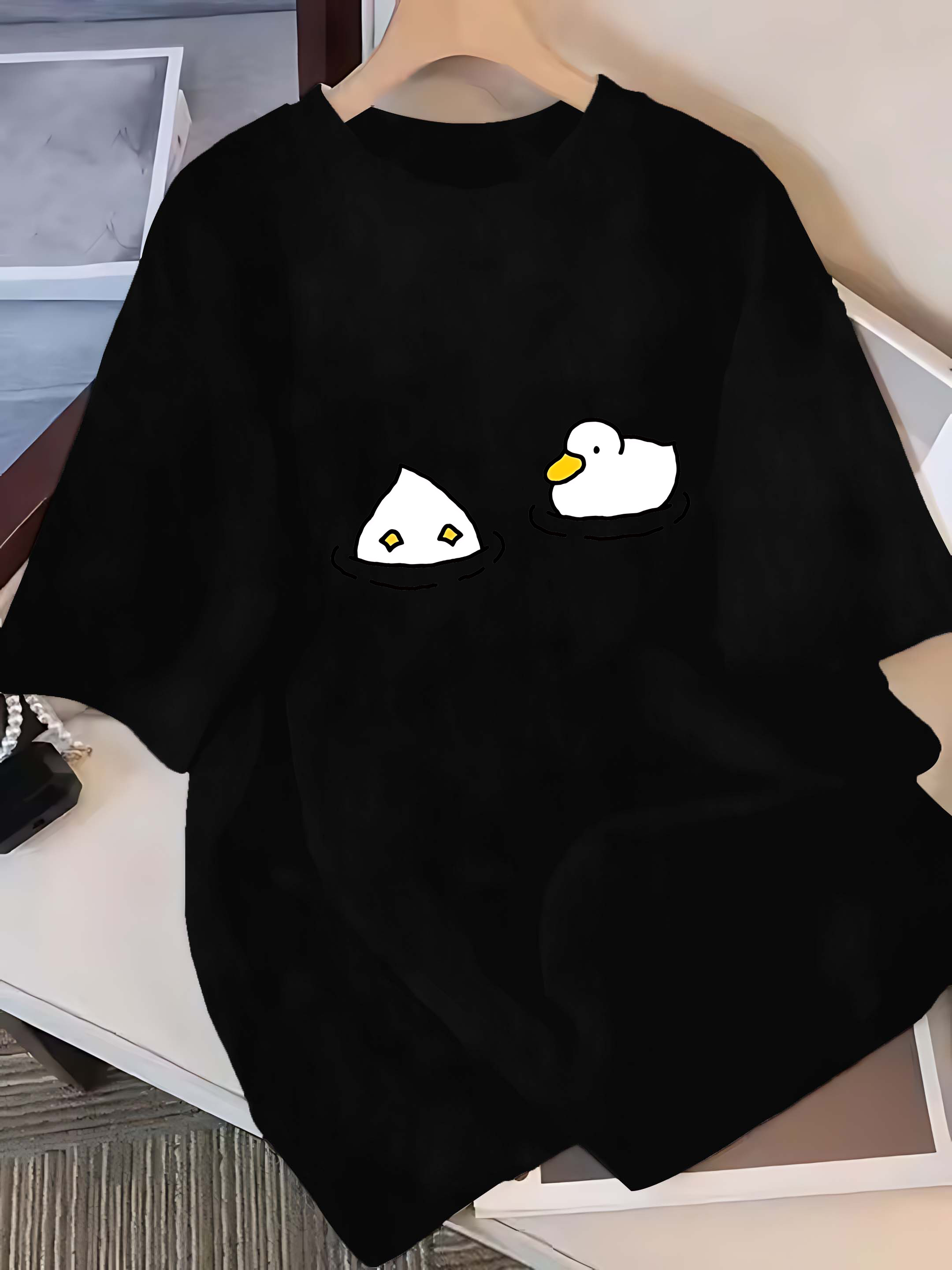 เสื้อยืดแขนสั้น: ลายการ์ตูนเป็ - Summer Duck Clothing บทวิจารณ์และราคา