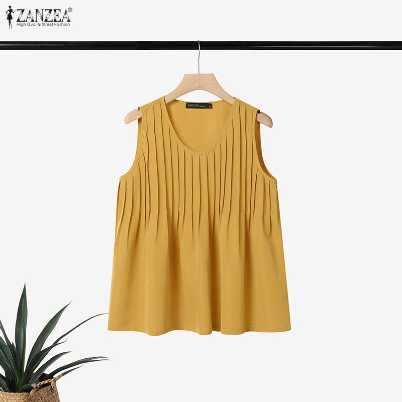 ZANZEA เสื้อกล้ามผู้หญิงไซส์ให - Summer Clothing For Plus Size Women บทวิจารณ์และราคา
