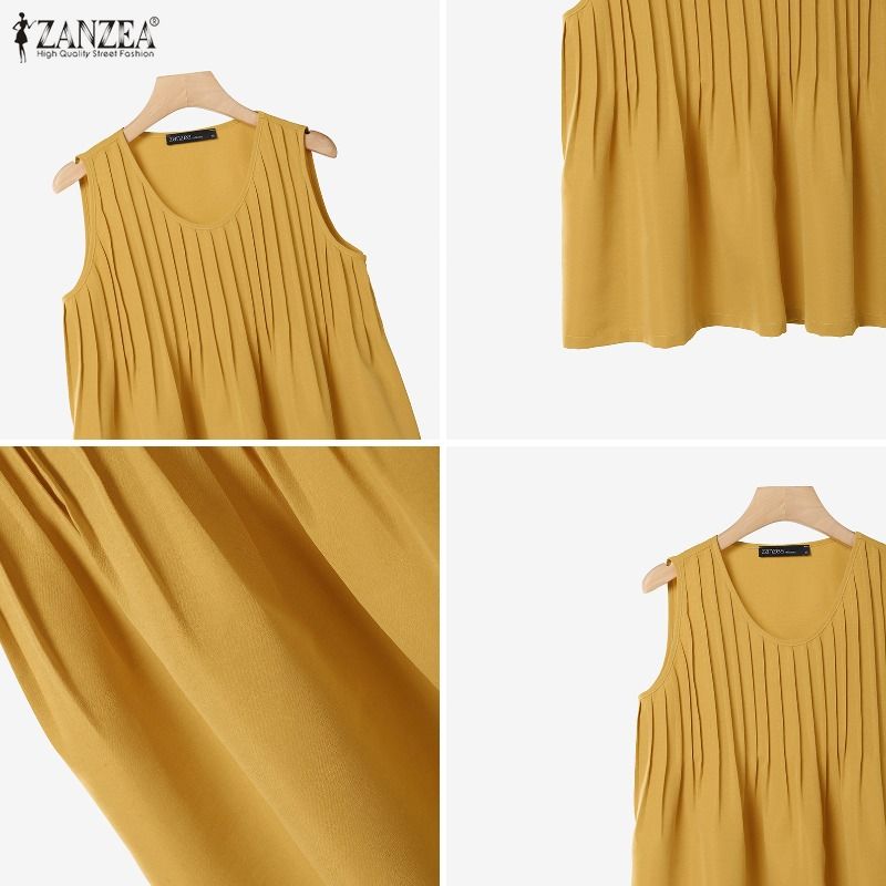 ZANZEA เสื้อกล้ามผู้หญิงไซส์ให - Summer Clothing For Plus Size Women บทวิจารณ์และราคา