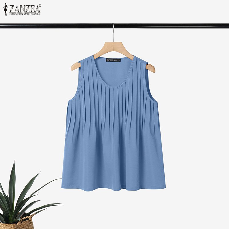 ZANZEA เสื้อกล้ามผู้หญิงไซส์ให - Summer Clothing For Plus Size Women บทวิจารณ์และราคา