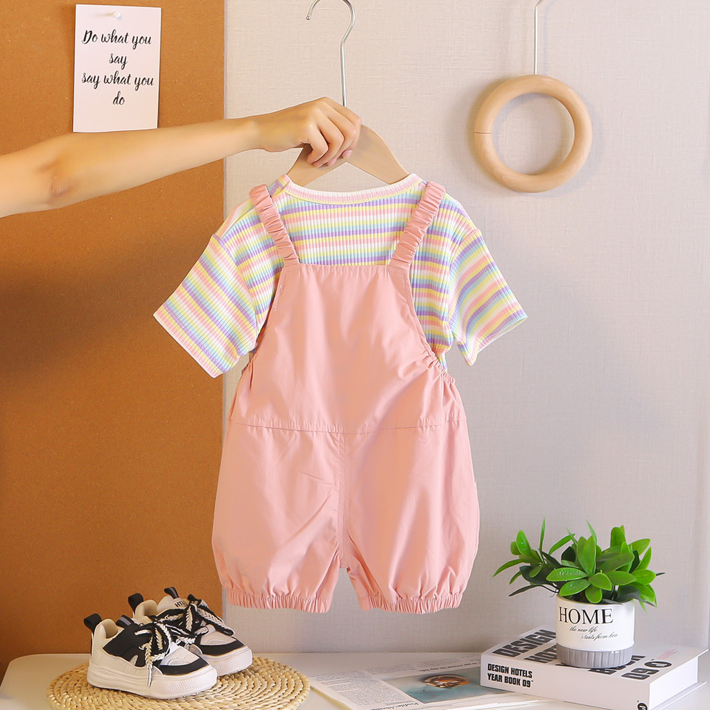 ชุดเสื้อผ้าเด็กผู้หญิงวัยหัดเด - Summer Duck Clothing บทวิจารณ์และราคา