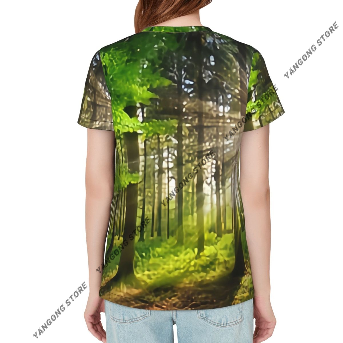 สตรีแขนสั้น Panoramic ภูมิทัศน - Summer Rays Clothing บทวิจารณ์และราคา