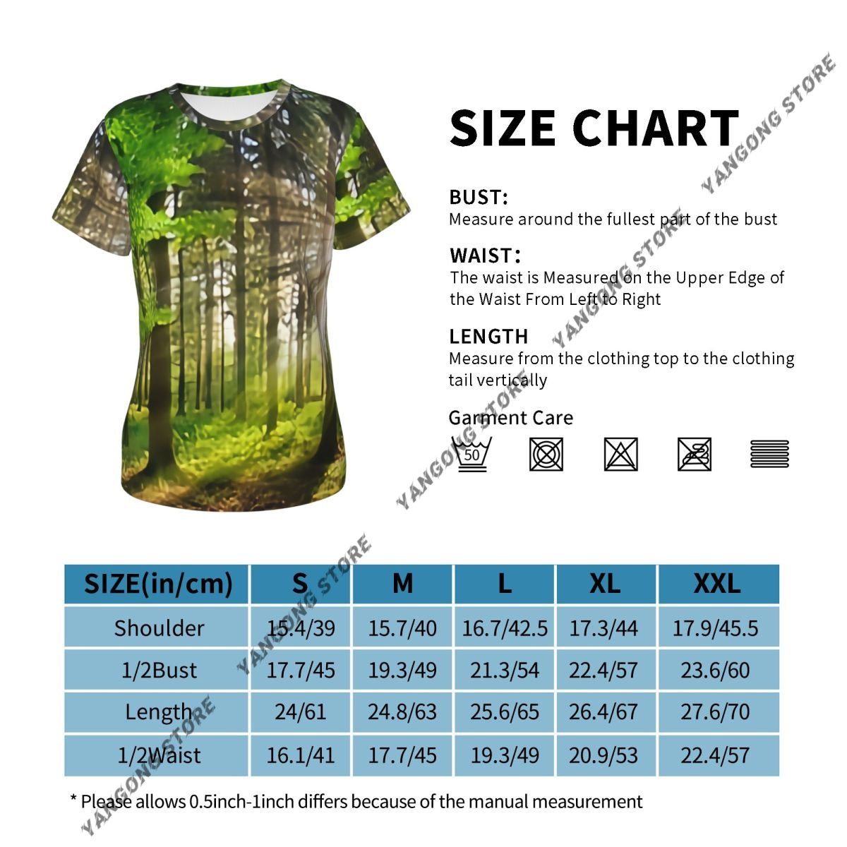 สตรีแขนสั้น Panoramic ภูมิทัศน - Summer Rays Clothing บทวิจารณ์และราคา