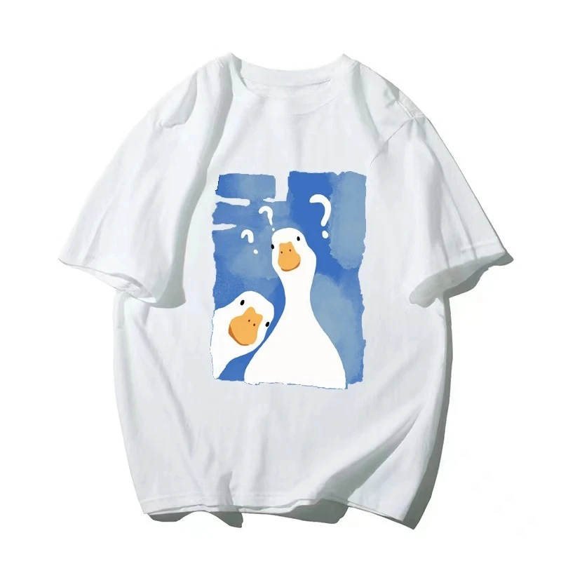 ผู้หญิงเสื้อยืดตลกสองเป็ดสับสน - Summer Duck Clothing บทวิจารณ์และราคา
