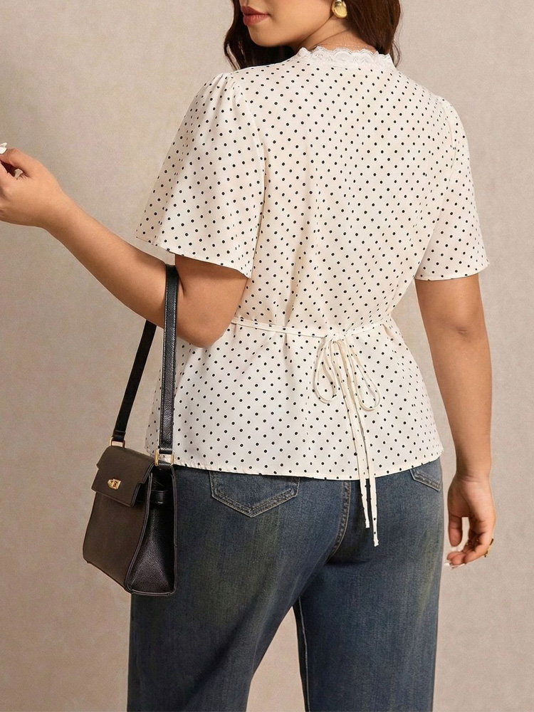GIBSIE เสื้อเปปลัมลายจุดตัดต่อ - Summer Upf Clothing บทวิจารณ์และราคา