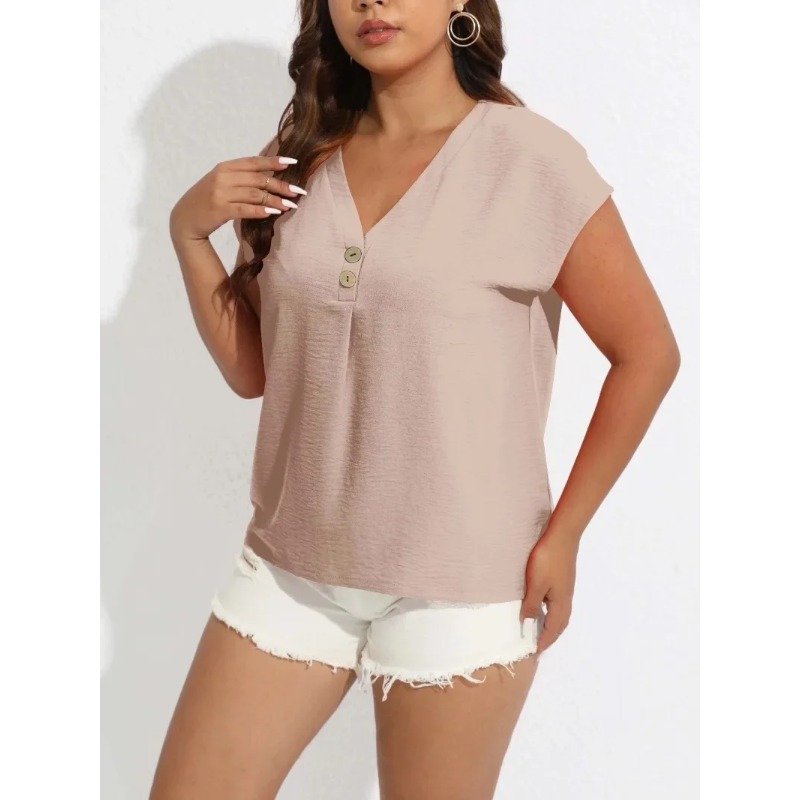 เสื้อยืดคอวีลำลอง1XL-8XL ขนาดใ - Summer Upf Clothing บทวิจารณ์และราคา