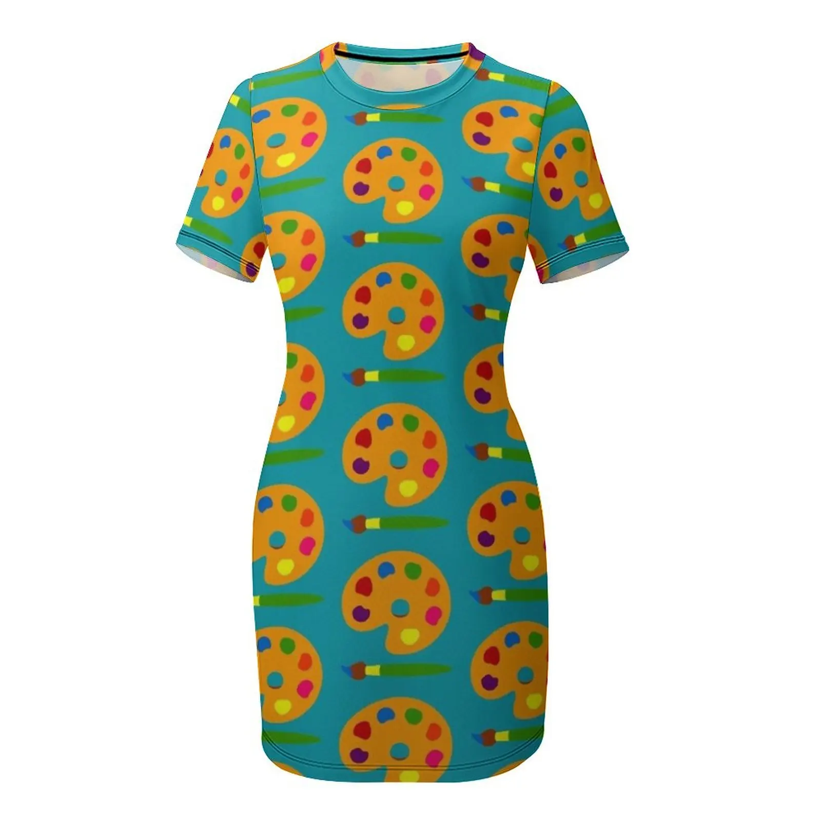 ชุดเดรสแขนสั้นสีสันสดใส เสื้อผ - Summer Clothing Palette บทวิจารณ์และราคา